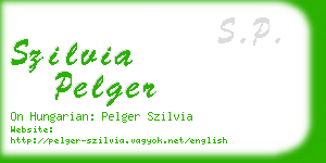 szilvia pelger business card